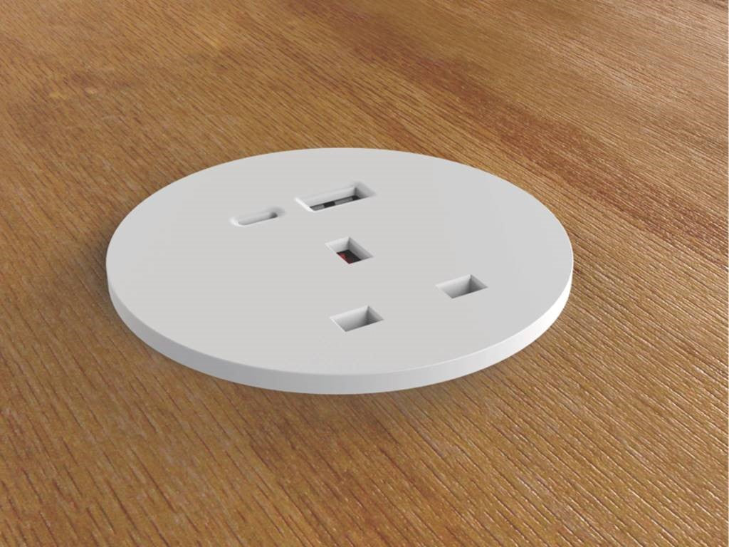 ION In-Desk Power Module - White – IN-HOUSE